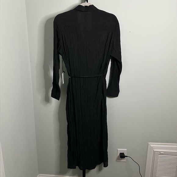 ASTR the Label Belted Long Sleeve Midi Shirtdress-Black size Small-NWT - Picture 5 of 12